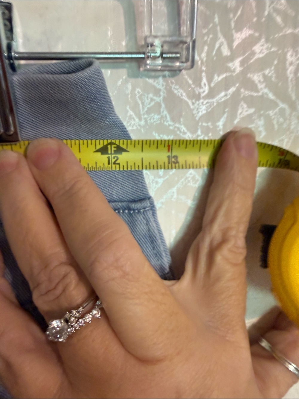 HALARA Flex High Rise 5 Pocket Wide Leg Jeans Everyday Comfort, Stonewashed XS - Picture 5 of 8